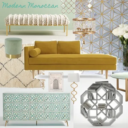 Modern Moroccan Interior Design Mood Board by LDecorista on Style Sourcebook