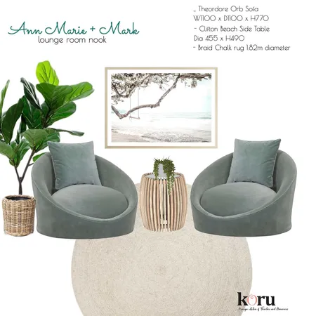 Ann Marie and Mark Lounge nook Interior Design Mood Board by stylebeginnings on Style Sourcebook