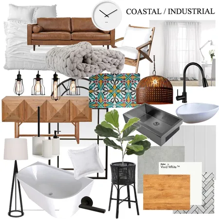 Coastal Industrial Interior Design Mood Board by ericajoy on Style Sourcebook