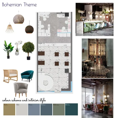 cafe Interior Design Mood Board by koushika on Style Sourcebook