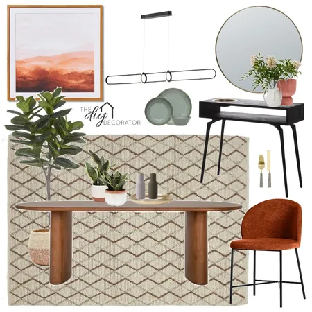 Super Centre Dining room Interior Design Mood Board by Thediydecorator on Style Sourcebook