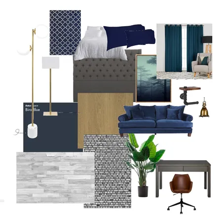 mounirs bedrroom Interior Design Mood Board by larasiblini on Style Sourcebook