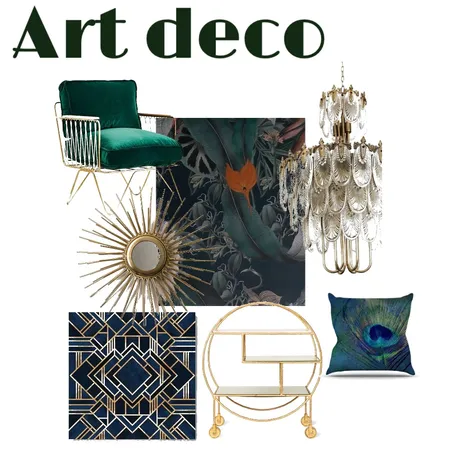 Innlevering 2 , Art Deco elementer Interior Design Mood Board by iesio on Style Sourcebook