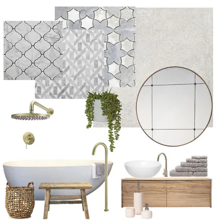 Modern contemporary  Ensuite Interior Design Mood Board by trishd-esigns on Style Sourcebook