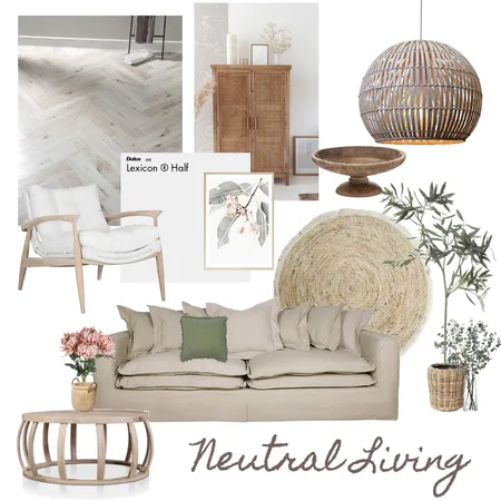 Calm and Cozy Living Room Interior Design Mood Board by emmalian on Style Sourcebook