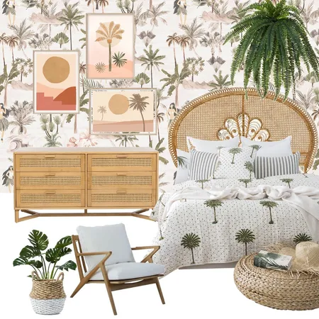 Boho Bedroom Interior Design Mood Board by bronwynfox on Style Sourcebook