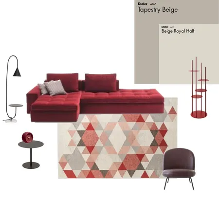 Red room Interior Design Mood Board by PaigeMulcahy16 on Style Sourcebook