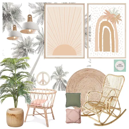 boho nursery Interior Design Mood Board by Leafdesigns on Style Sourcebook