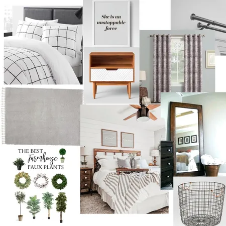 Keea's Farmhouse Bedroom Interior Design Mood Board by adarafrey on Style Sourcebook