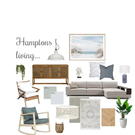 Hamptons living Interior Design Mood Board by karinn on Style Sourcebook