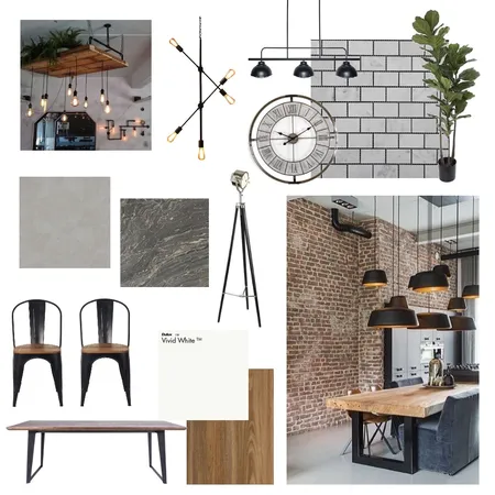 Industrial Interior Design Mood Board by Alana_Maree on Style Sourcebook