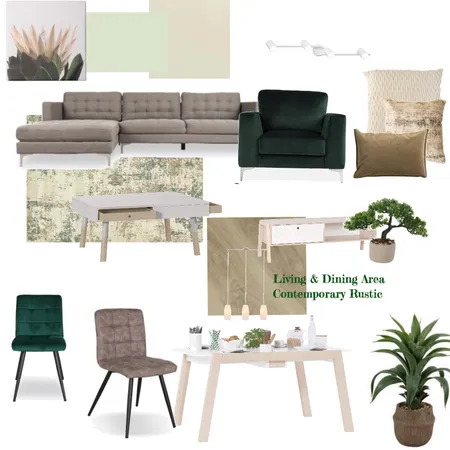 Rustic contemporary Interior Design Mood Board by nazrana786 on Style Sourcebook