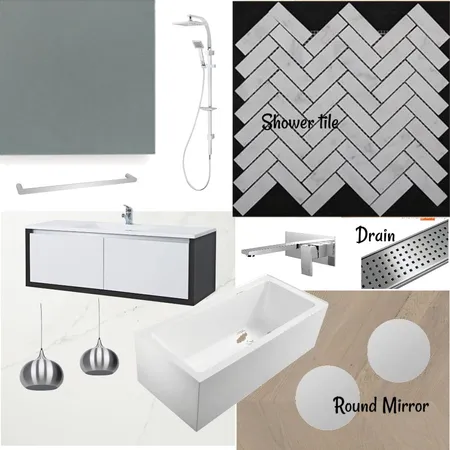 Gundry Master bath Interior Design Mood Board by amccarroll on Style Sourcebook