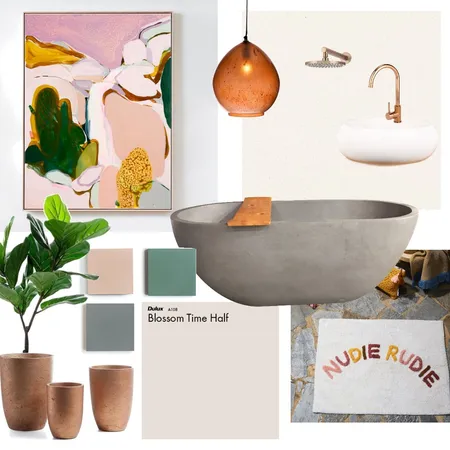 Earthy Bathroom Interior Design Mood Board by Jensievers on Style Sourcebook