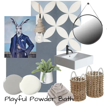 Powder Bath with pop of color Interior Design Mood Board by HeidiMM on Style Sourcebook