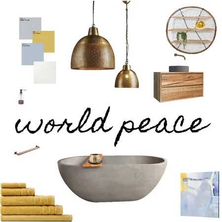 Peaceful Bathroom Interior Design Mood Board by JamieRecords on Style Sourcebook