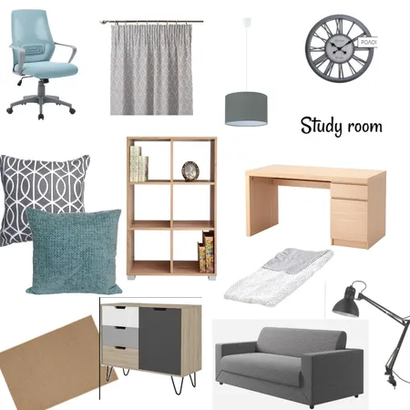 Study room Interior Design Mood Board by deniavi on Style Sourcebook