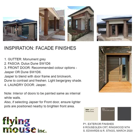 Edwards/Stagg: Facade finishes Interior Design Mood Board by Flyingmouse inc on Style Sourcebook