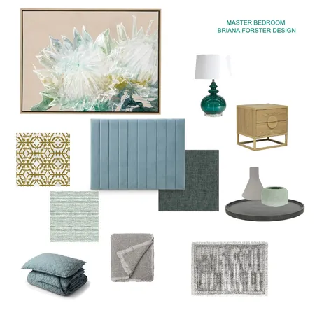 SWAY (CLARKE) MASTER BEDROOM Interior Design Mood Board by Briana Forster Design on Style Sourcebook