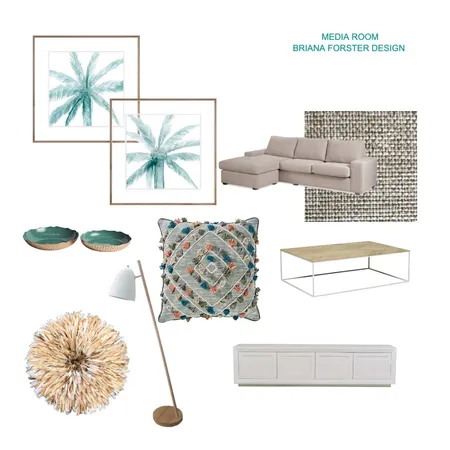 SWAY (CLARKE) MEDIA Interior Design Mood Board by Briana Forster Design on Style Sourcebook