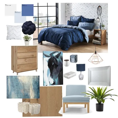 50 shades of blue Interior Design Mood Board by LaraMay on Style Sourcebook