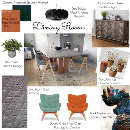 Dining Room Interior Design Mood Board by BlueButterfly on Style Sourcebook