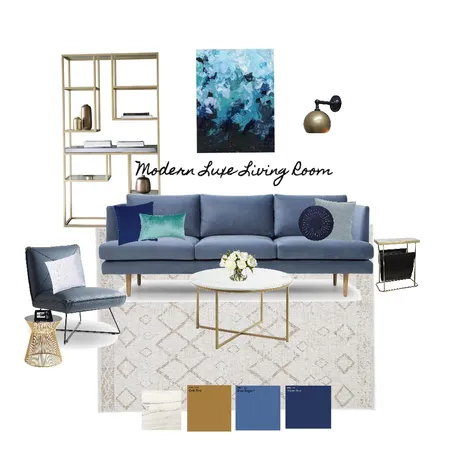 Living room - Modern Luxe Interior Design Mood Board by Sinead on Style Sourcebook