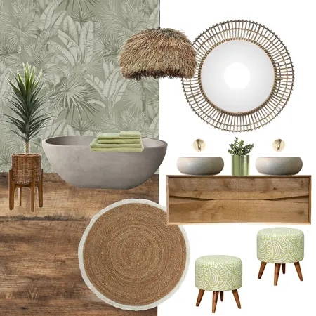 Bali Bathroom Interior Design Mood Board by Celineedendesigns on Style Sourcebook