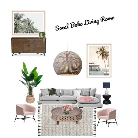 Boho Living Room Interior Design Mood Board by hollyreaves on Style Sourcebook