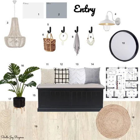 Entry Interior Design Mood Board by shellajoy on Style Sourcebook