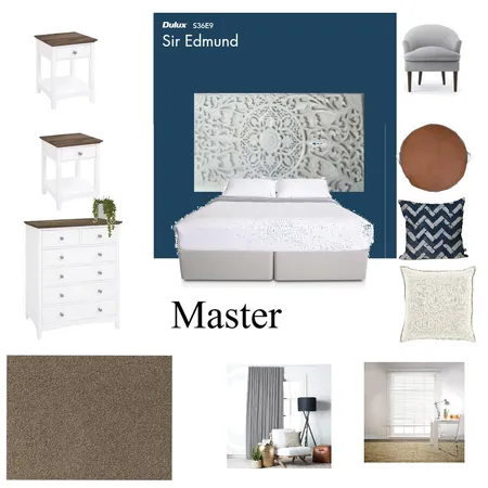 Master Bedroom Interior Design Mood Board by Breezy Interiors on Style Sourcebook