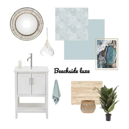 Beachside Luxe - powderoom Interior Design Mood Board by Viv on Style Sourcebook