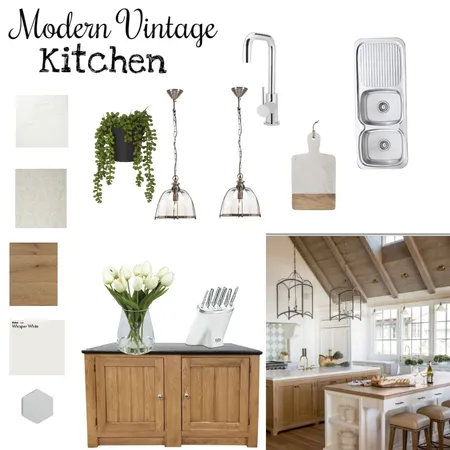 Modern Vintage Kitchen Interior Design Mood Board by Chenevds96 on Style Sourcebook