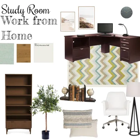 Studyroom-Work from Home Interior Design Mood Board by Chenevds96 on Style Sourcebook