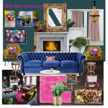Retro Ladies Lounge 2020 Interior Design Mood Board by EloiseWolvaardt on Style Sourcebook
