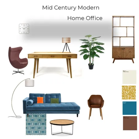 Mid Century Modern Interior Design Mood Board by Sabah on Style Sourcebook