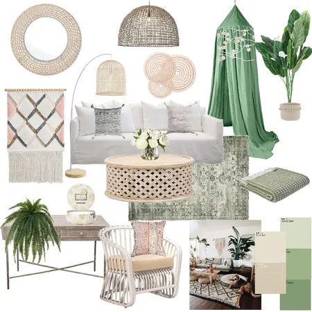Boho Chic Interior Design Mood Board by YANNII on Style Sourcebook