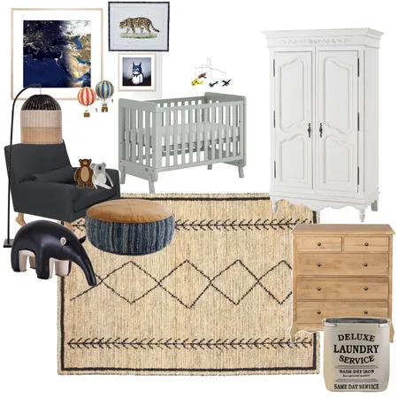 boys nursery Interior Design Mood Board by Claudkat on Style Sourcebook