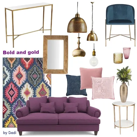 Bold and gold Interior Design Mood Board by Dadi on Style Sourcebook