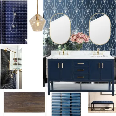 Deco glam bathroom Interior Design Mood Board by stephie729 on Style Sourcebook