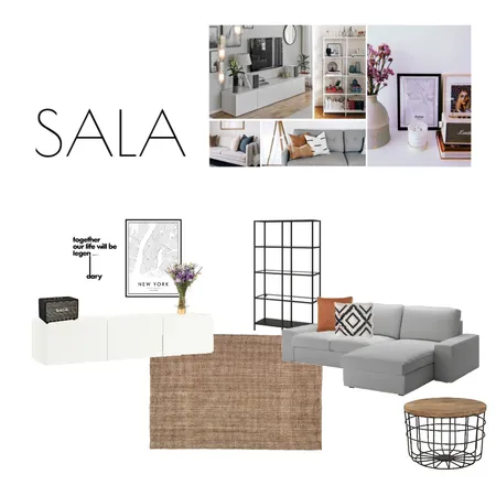 Sala Interior Design Mood Board by sofiamloureiro