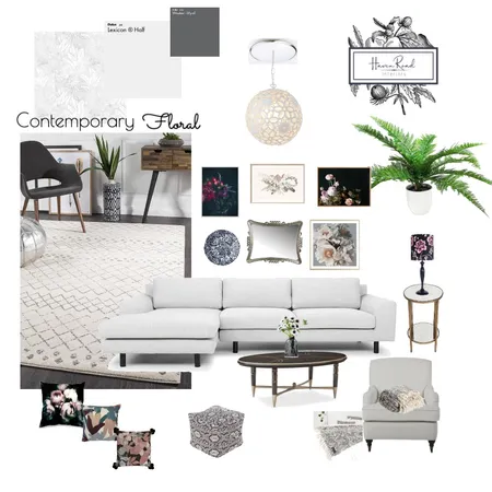 Contemporary Floral Interior Design Mood Board by breerothman081915 on Style Sourcebook