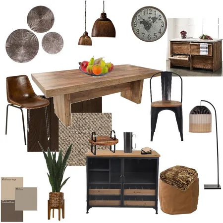 RUSTIC DINER Interior Design Mood Board by YANNII on Style Sourcebook