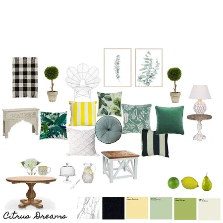 Citrus Dreams Interior Design Mood Board by ArtisticVybze7 on Style Sourcebook