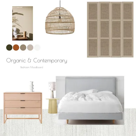 Organic & Contemporary Bedroom Interior Design Mood Board by Rozina on Style Sourcebook