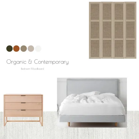 Organic & Contemporary Bedroom Interior Design Mood Board by Rozina on Style Sourcebook