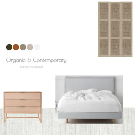 Organic & Contemporary Bedroom Interior Design Mood Board by Rozina on Style Sourcebook