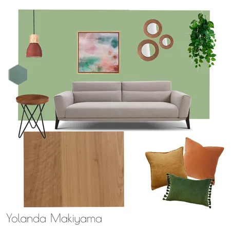 Green Warm Interior Design Mood Board by YoMaki on Style Sourcebook