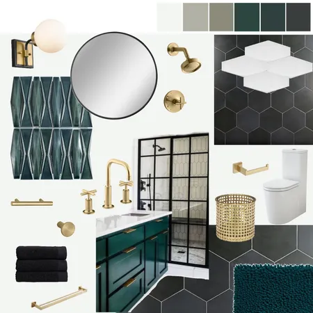 Assignment 9 Guest Bathroom Interior Design Mood Board by BrooklinnRyver on Style Sourcebook