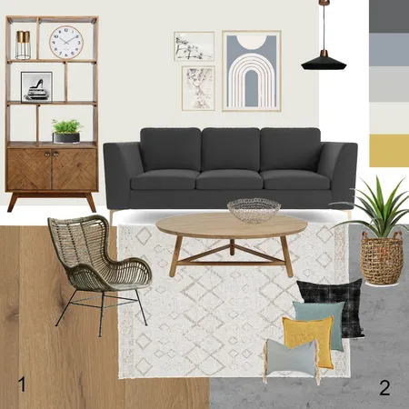 לוח השראה סלון Interior Design Mood Board by morankama on Style Sourcebook